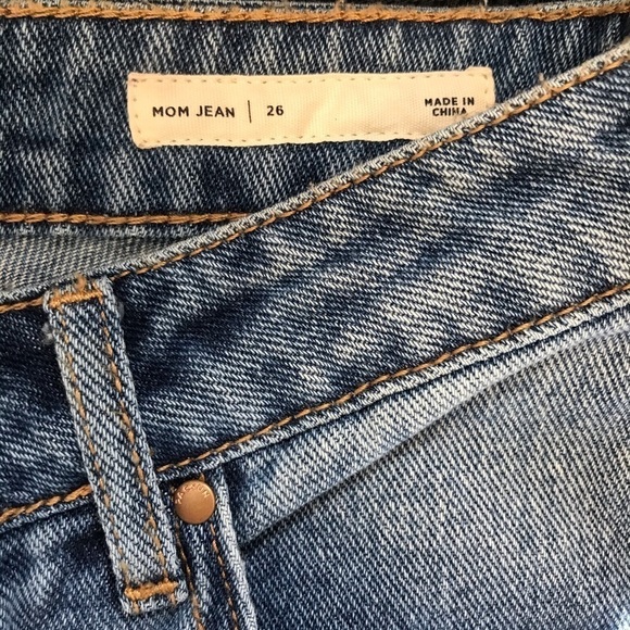 NWT NEW PACSUN mom jeans embroidered red rose boho dad 90s y2k high rise floral - Picture 4 of 11